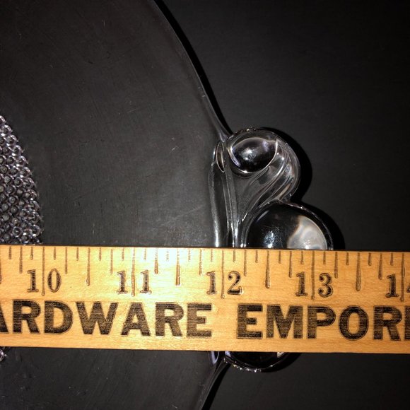 Vtg Duncan & Miller Teardrop Clear Glass Plate Platter 13-3/8" 2-Handled Handles - Picture 3 of 9